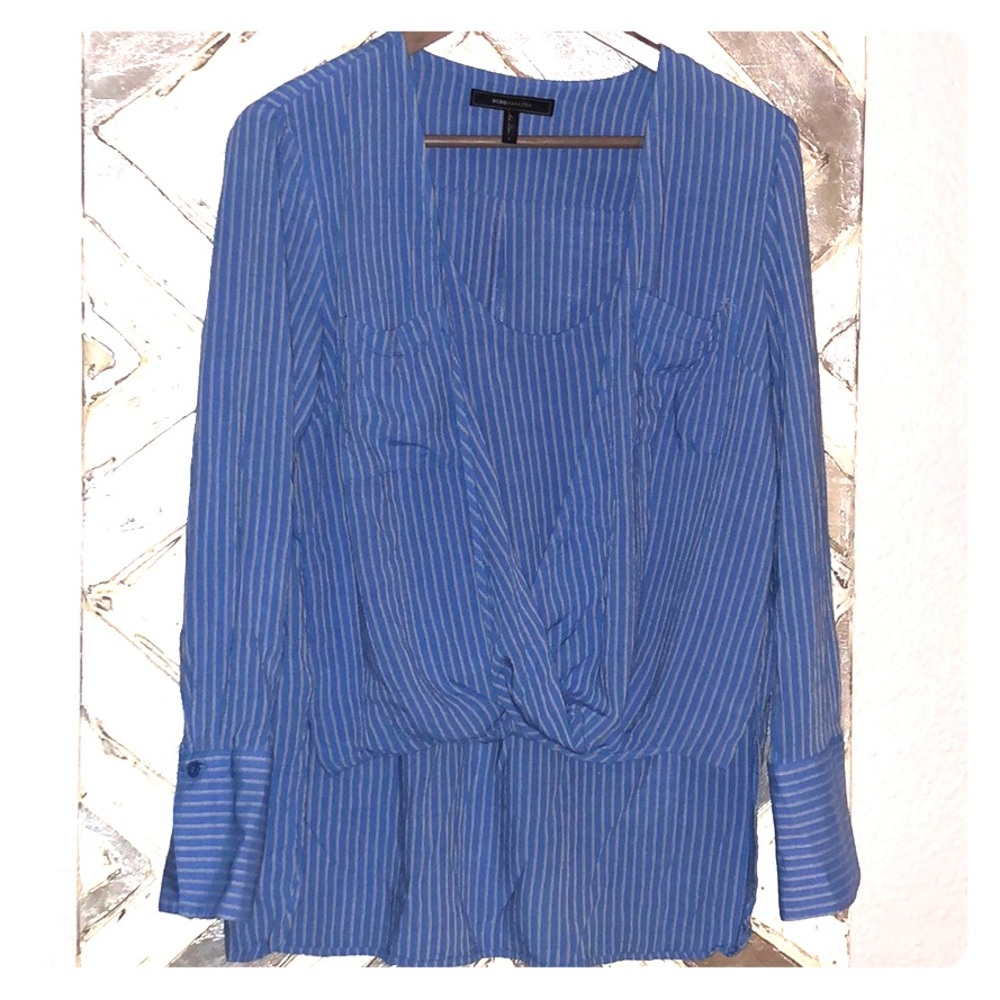 👉🏽BCBG Ginerva Faux Wrap Hi-Lo